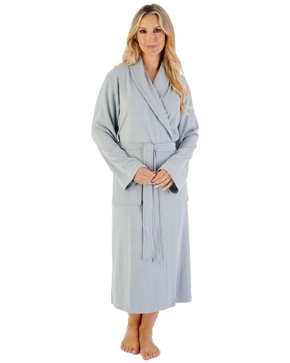 Slenderella Womens Rib Pattern 42" Shawl Collar Wrap