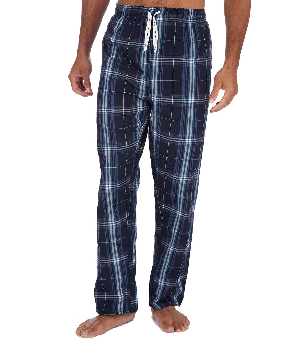 Cargo Bay Mens Woven Check Lounge Pants - 2 Pack