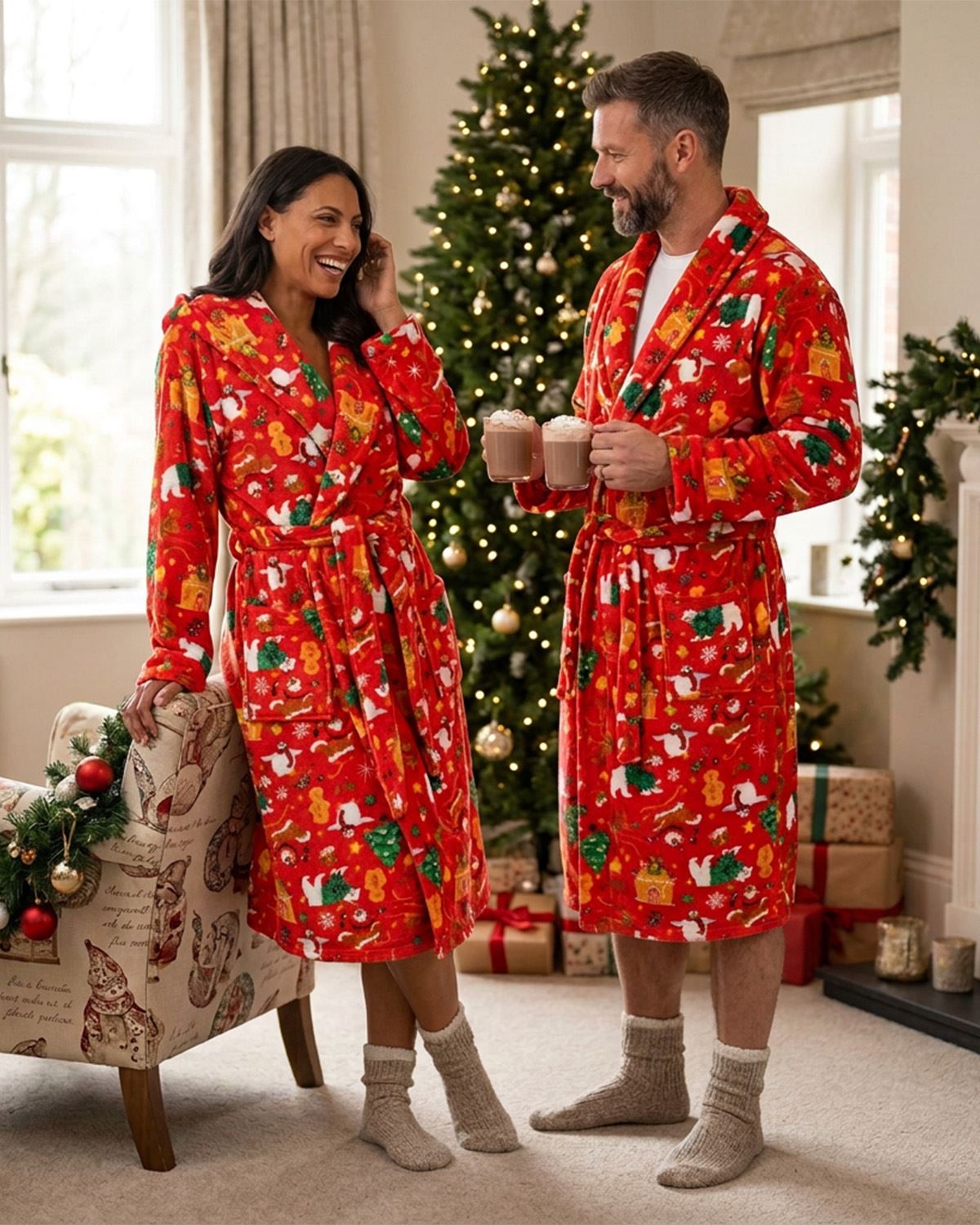 Huggable Unisex Adults Christmas Robe