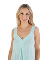 Slenderella Womens Textured Stripe Sleeveless Nightie