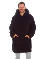 Huggable Mens Borg Fleece Oversized Hoodie