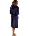Indigo Sky Womens Fleece Hooded Robe