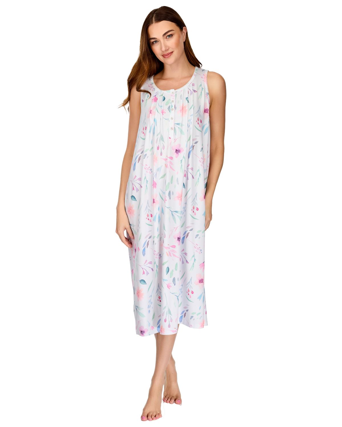 La Marquise Womens 'Watercolours' Sleeveless Nightie
