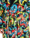 Huggable Mens Hooded Fleece Gamer Dressing Gown