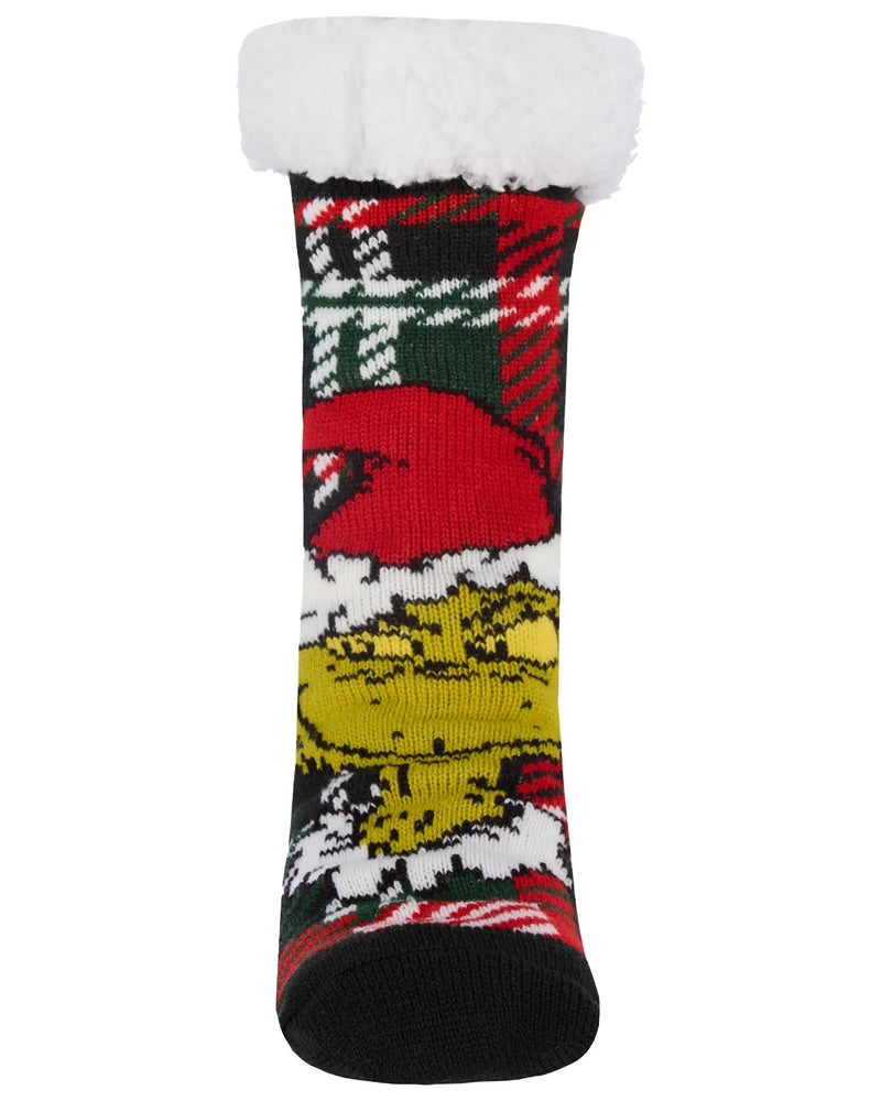 1 Pair Family Grinch Lounge Socks with Grips