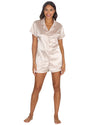 Slumber Party Womens Satin Short Pyjamas