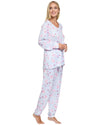 La Marquise Womens 'Floral Reflections' Long Sleeve Pyjamas