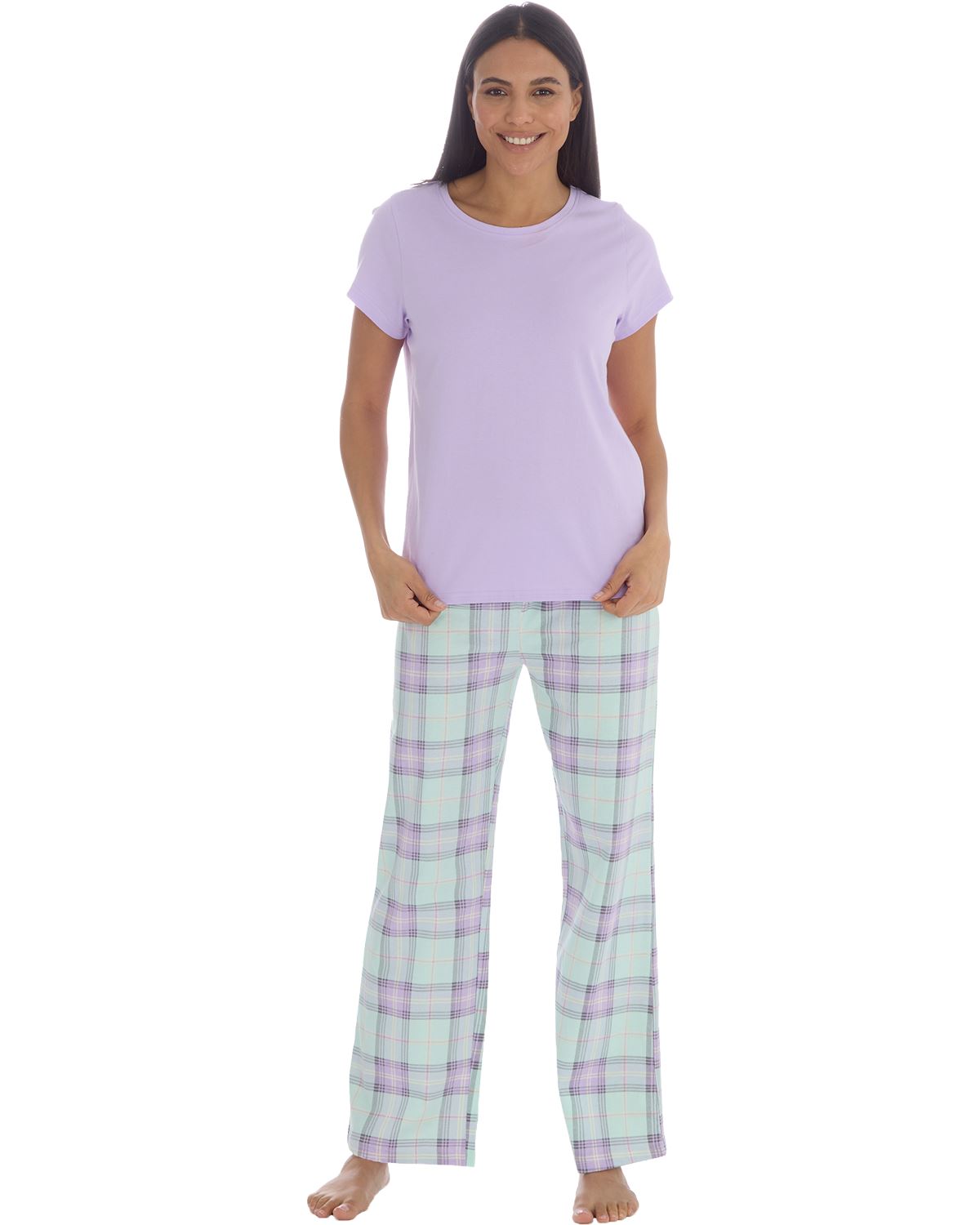 Forever Dreaming Womens Short Sleeve Tee & Long Cotton Pyjamas