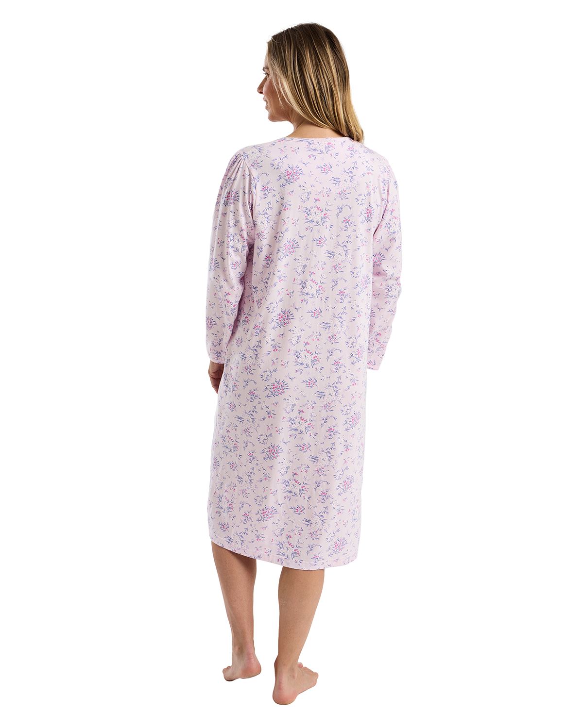 Marlon Women Bouquet Pastel Button Through Nightdress