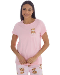 Forever Dreaming Womens Short Sleeve Tee & Long Cotton Pyjamas