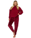 Loungeable Womens Borg Removeable Snood Jumper & Jogger Set