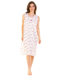 La Marquise Womens Meadow Sleeveless Nightie