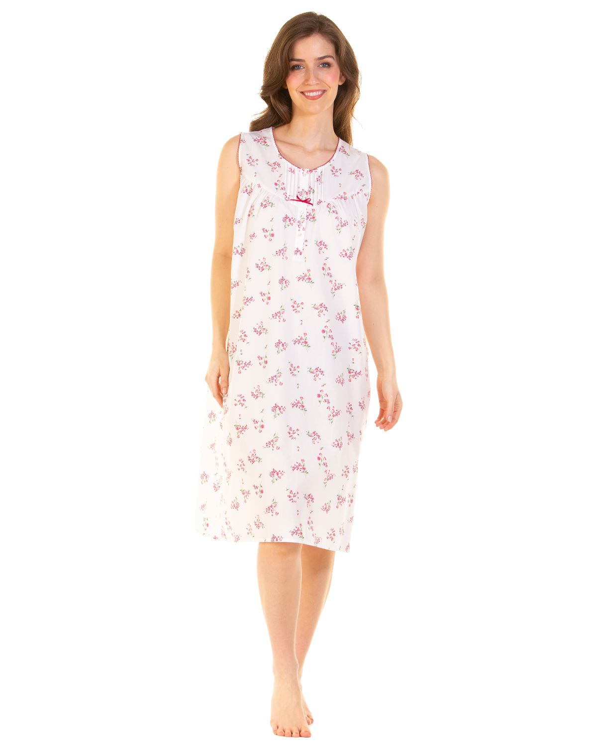 La Marquise Womens Meadow Sleeveless Nightie