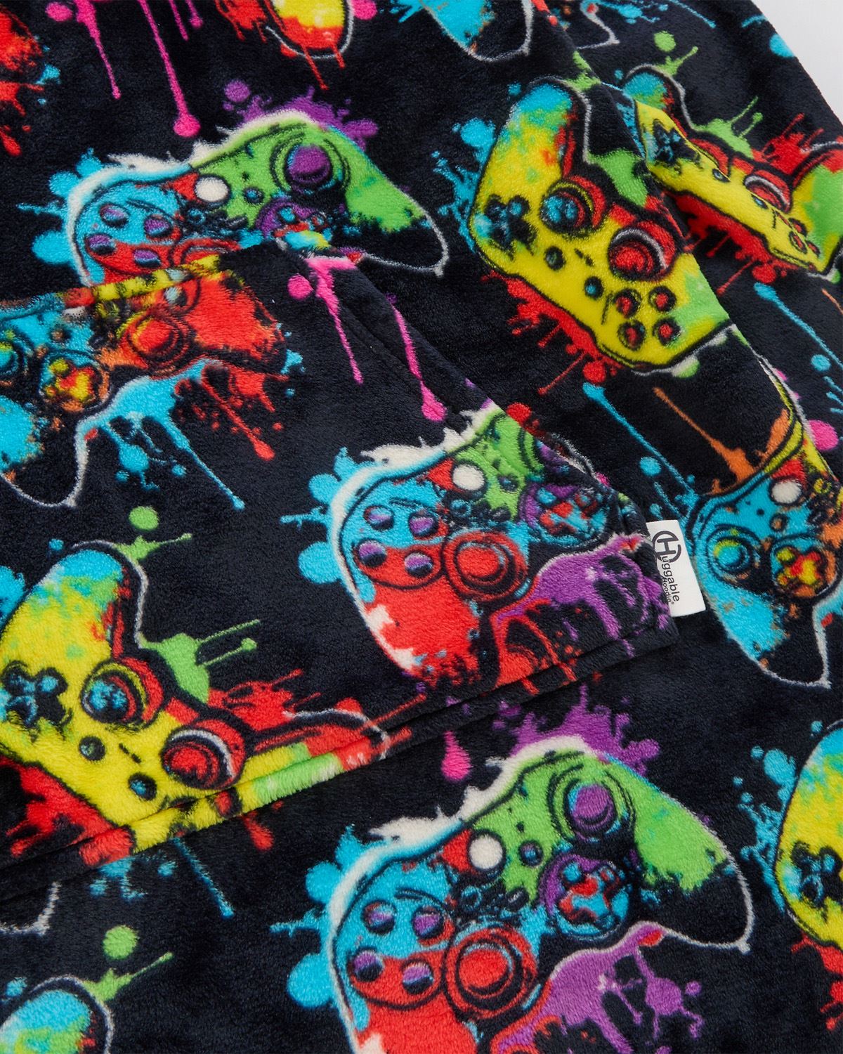 Huggable Kids Gamer Print Oversized Hoodie