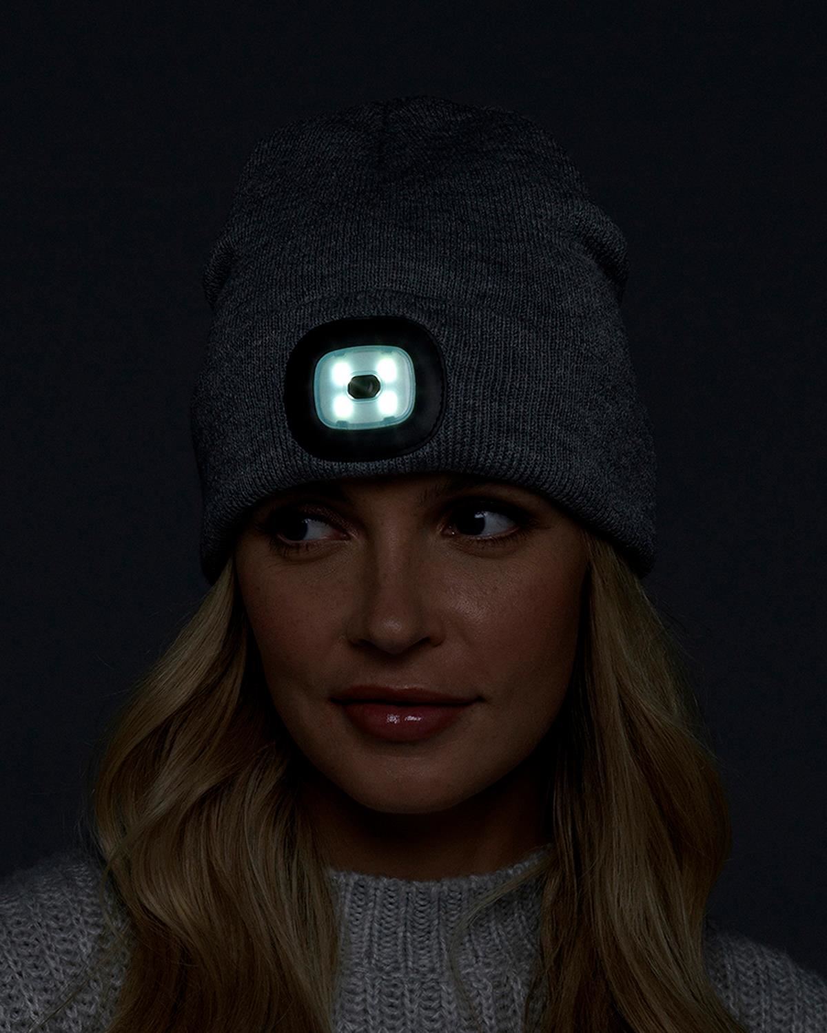 Storm Ridge Rechargeable Beanie LED Light Hat