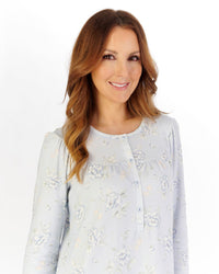 Slenderella Womens Interlock Cotton Large Floral 43" Nightdress
