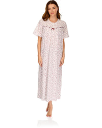 La Marquise Womens 'Velvet Rose' Short Sleeve Nightie