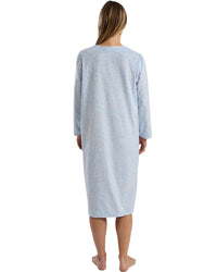 Marlon Womens Delicate Floral Fleece 45" Nightdress