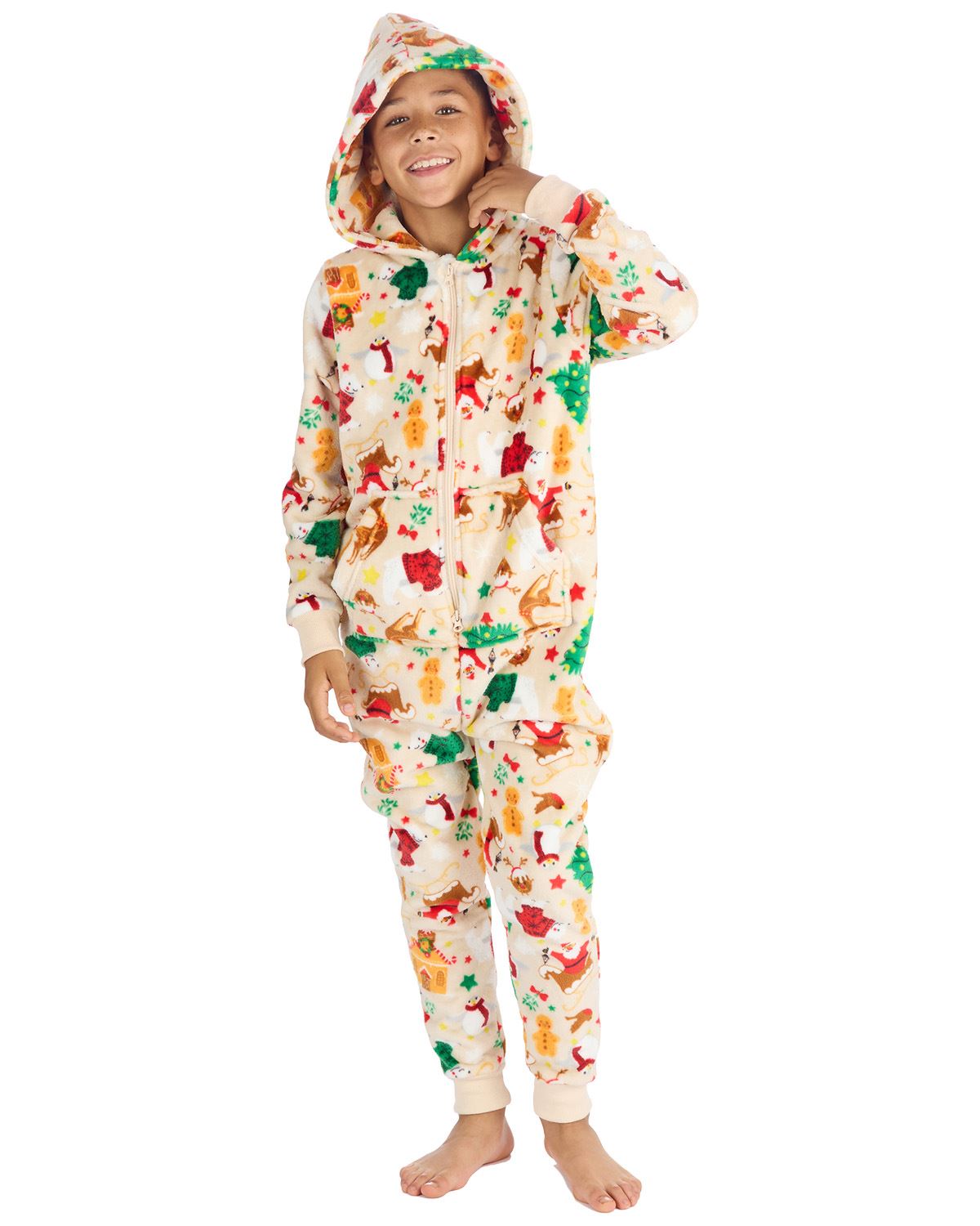 Huggable Matching Family Fleece Christmas Onesies