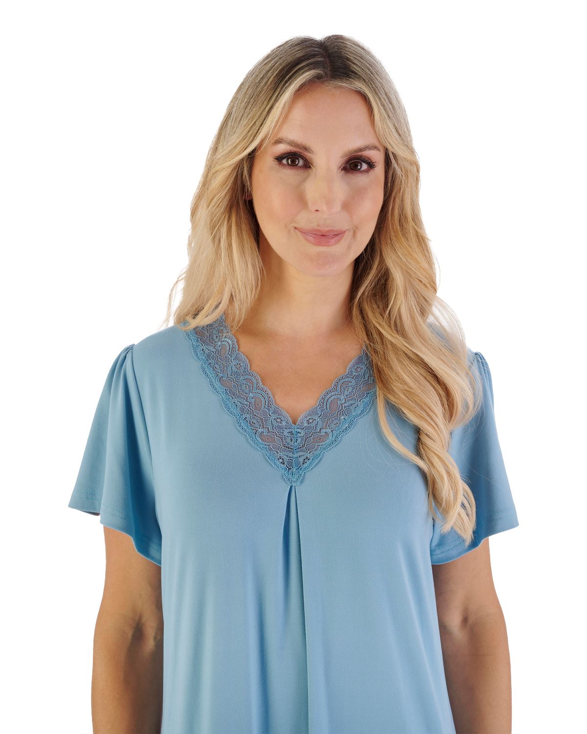 Gaspé Womens 40" Supersoft Short Sleeve Nightdress