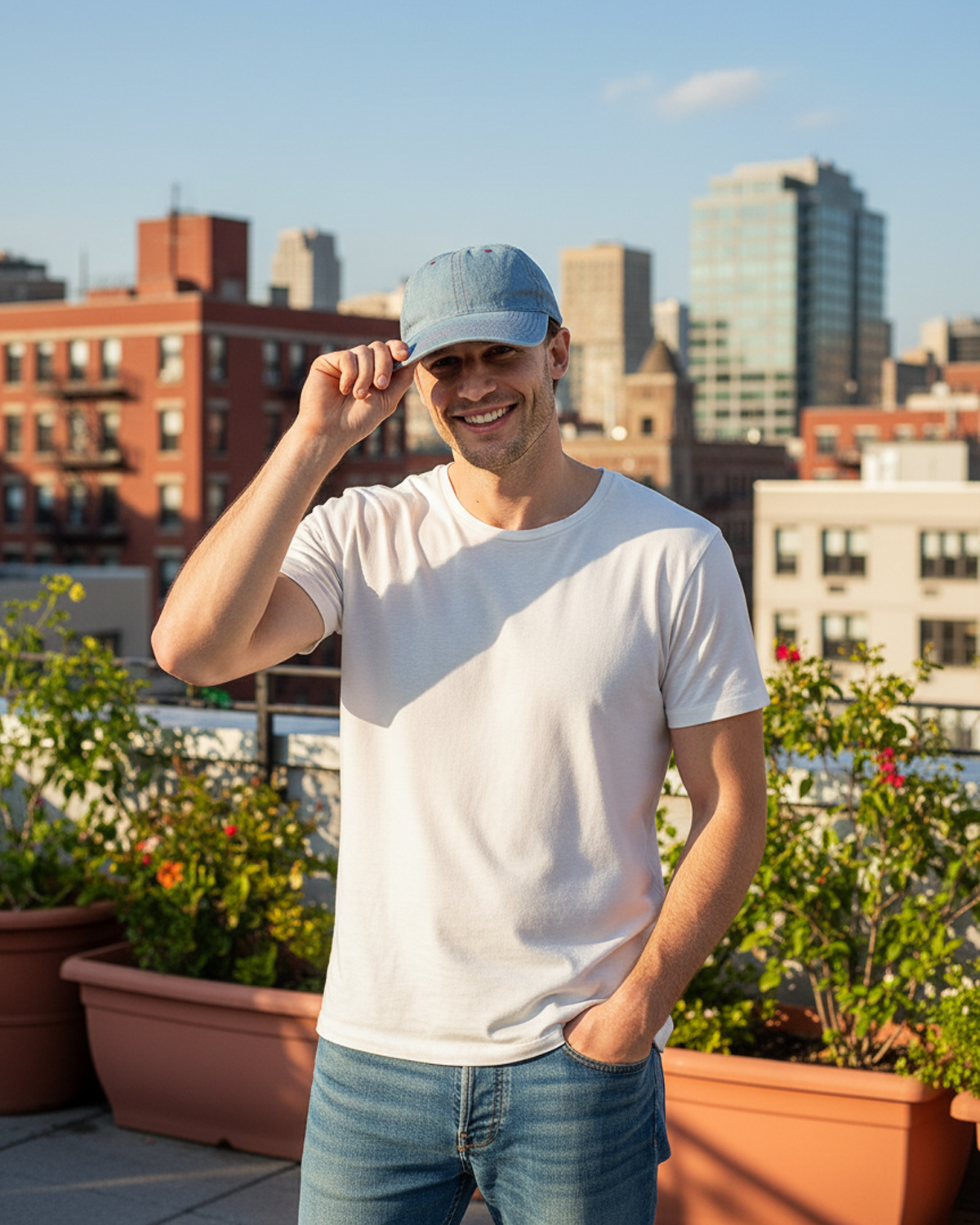Adults Stonewash Baseball Cap