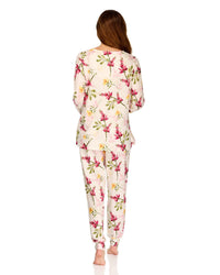 La Marquise Womens 'Berry & Blue' Long Sleeve Pyjamas