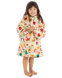 Huggable Unisex Christmas Print Oversized Hoodie