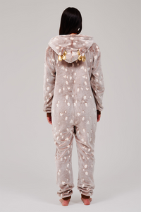 Loungeable Womens Spotty Reindeer Onesie