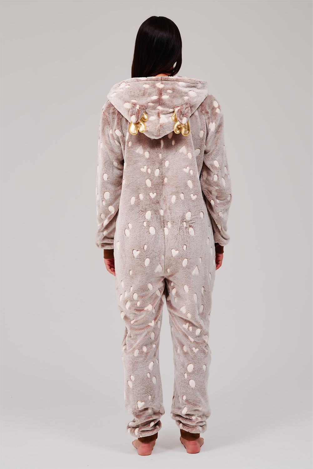 Loungeable Womens Spotty Reindeer Onesie