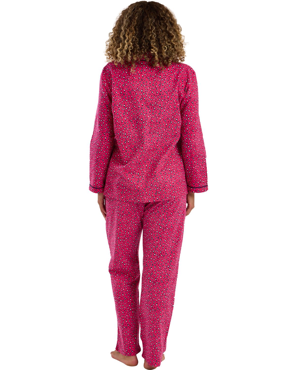 Indigo Sky Womens Bright Animal Wincey Pyjamas