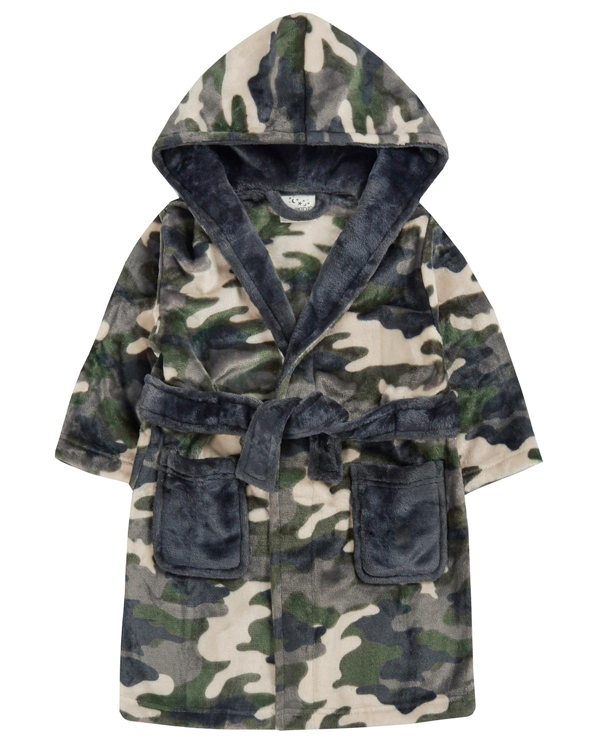 Boys green dressing gown top