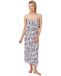 Indigo Sky Womens Satin Long Chemise