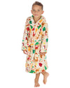 Huggable Kids Christmas Hooded Dressing Gown