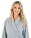 Slenderella Womens Rib Pattern 42" Shawl Collar Wrap