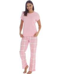 Forever Dreaming Womens Short Sleeve Tee & Long Cotton Pyjamas