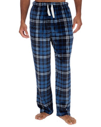 Cargo Bay Mens Polished Fleece Check Lounge Pants