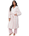 Loungeable Womens Chunky Sherpa Hooded Dressing Gown
