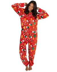 Huggable Adults Fleece Christmas Onesie