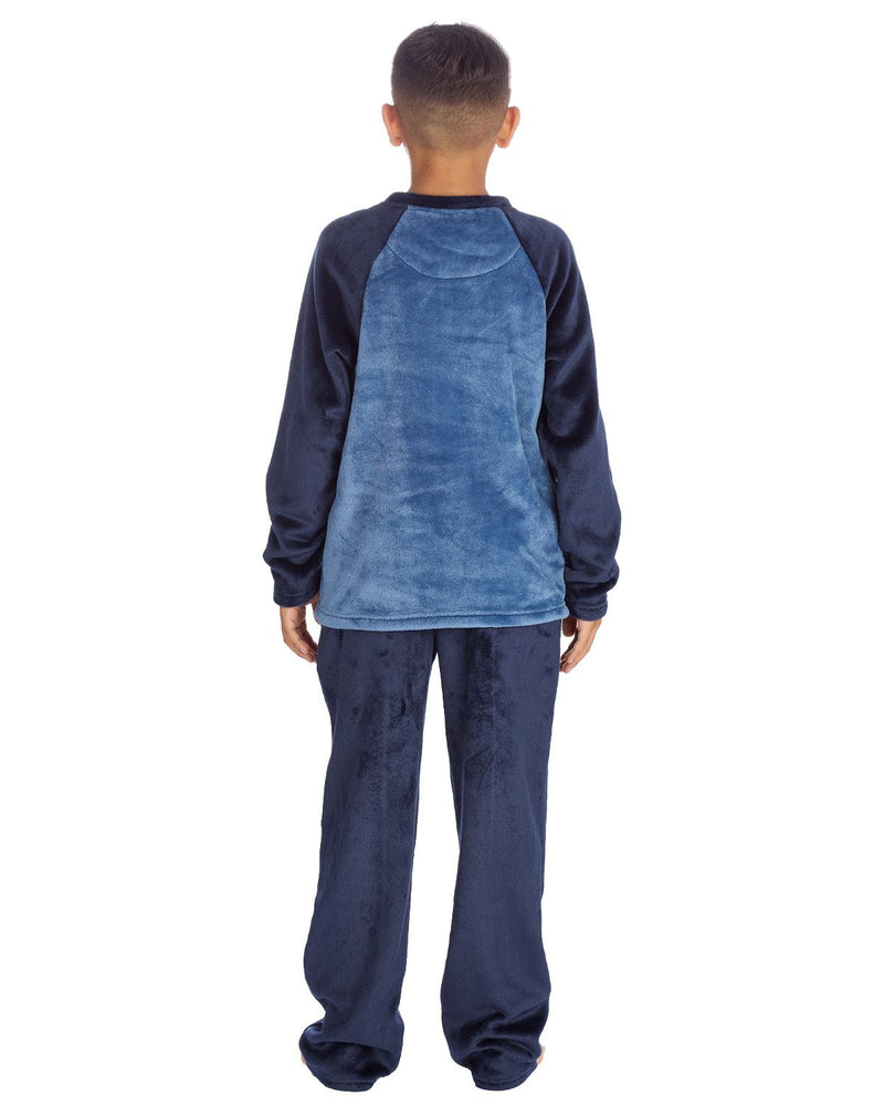 Cargo Bay Boys Polished Fleece Plain Pyjamas