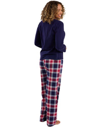 Indigo Sky Womens 100% Cotton Jersey Checked Pyjamas