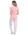 Ladies Sweet Dreams Blossom Star Print Pyjama Set