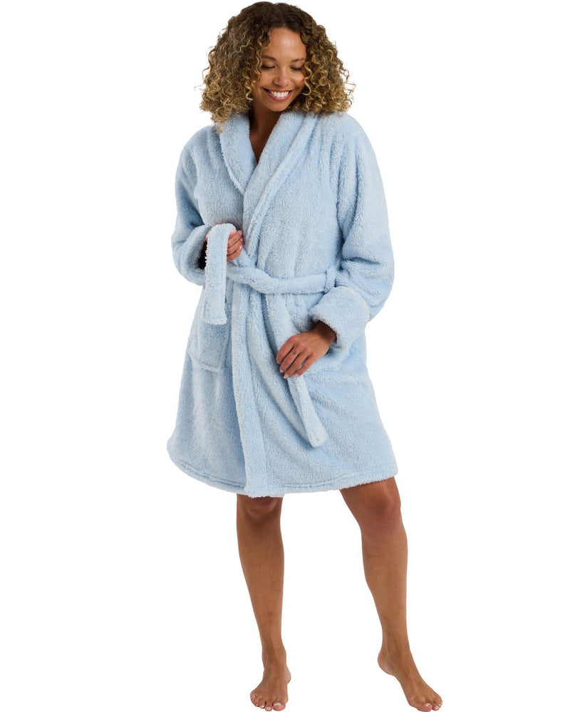 Indigo Sky Womens Plush Fleece Wrap