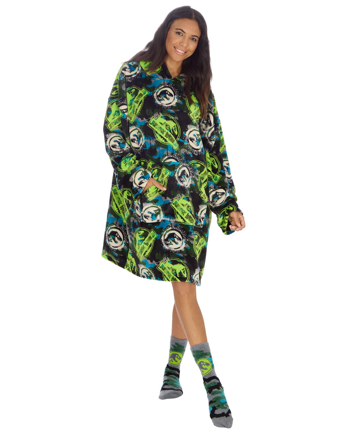 Jurassic World Matching Family Oversized Fleece Hoodie