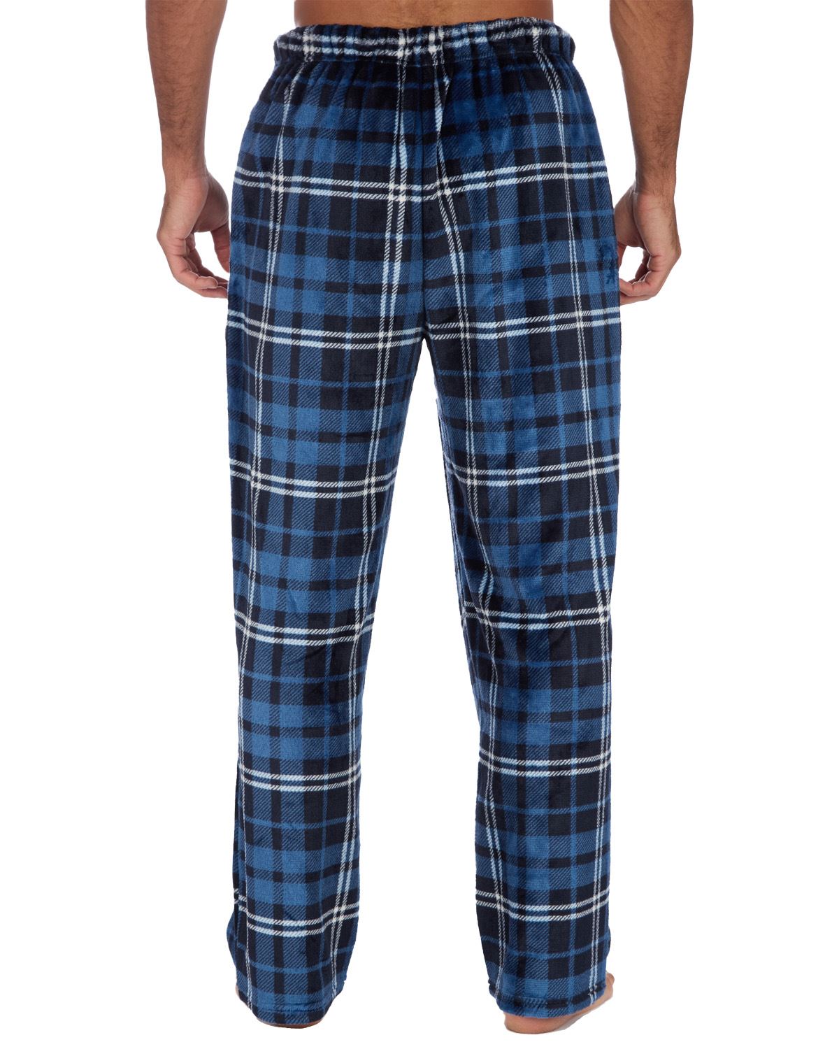 Cargo Bay Mens Polished Fleece Check Lounge Pants