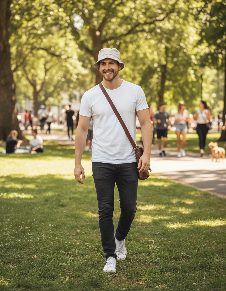 Mens Cotton Bucket Hat