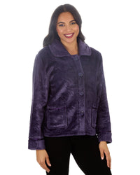 Ladies Embossed Button Bed Jacket