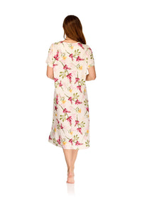 La Marquise Womens 'Berry & Blue' 43" & 50" Short Sleeve Nightie