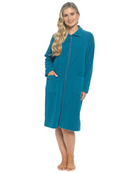 Undercover Womens Zip Fleece Dressing Gown