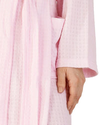 Slenderella Womens Shawl Collar Waffle Dressing Gown