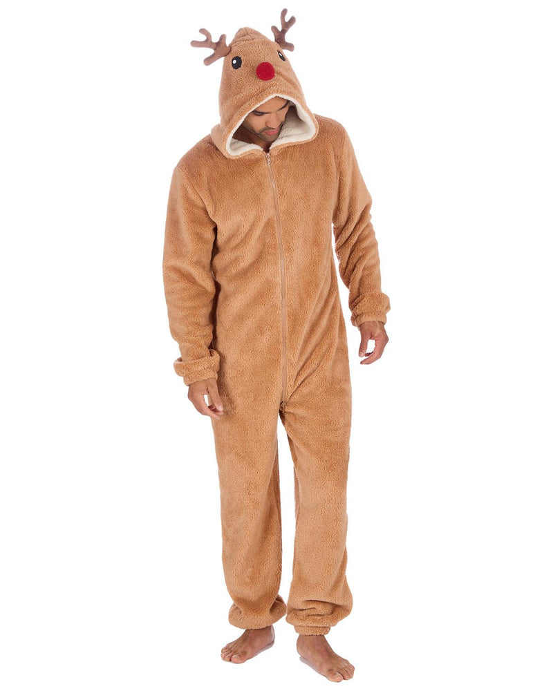 Loungeable Unisex Brown Reindeer Onesie